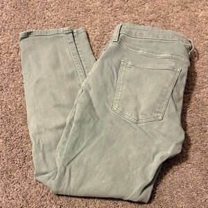 Stylish Sage Green Jeans (8)